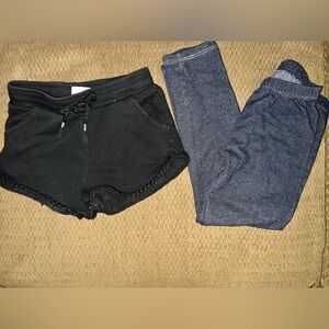 Garanimals Black Shorts and Cat & Jack Blue Leggings - BUNDLE - Size 4T